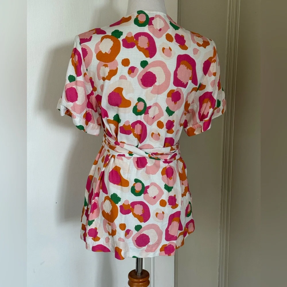 Emily McCarthy wrap front floral blouse - Picture 2 of 7